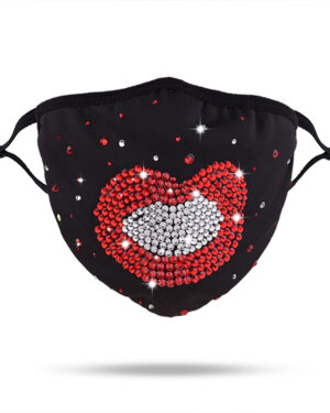 106353 - Rhinestone mask - lips