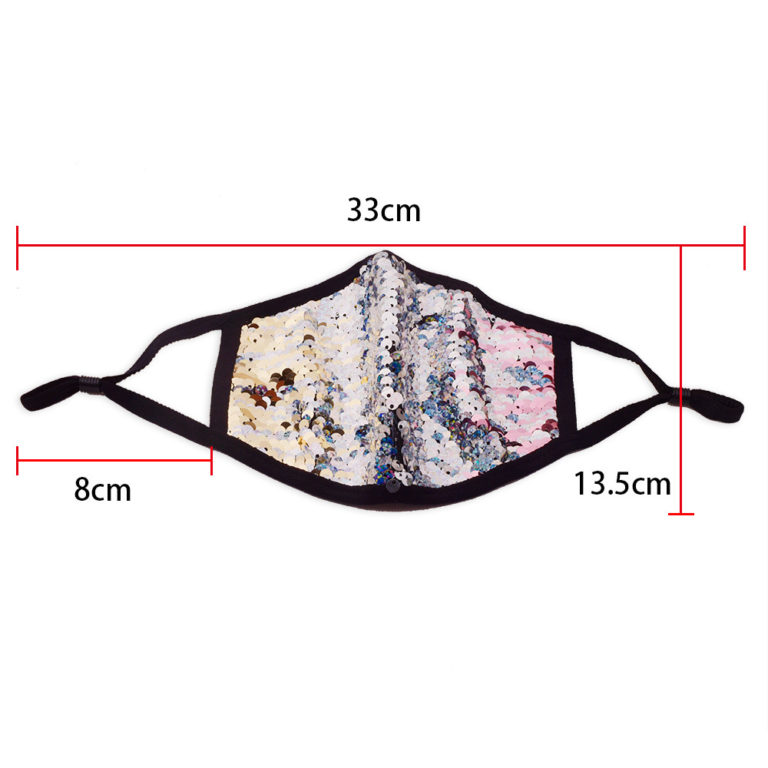 106360 - reversible sequin face mask with filter - multi - Image 3