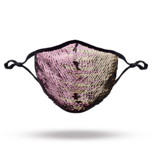 106360 - reversible sequin face mask with filter - multi