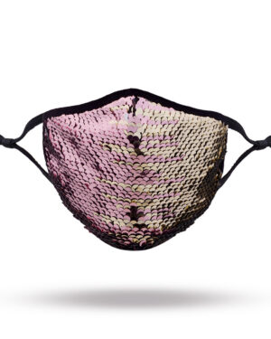 106360 - reversible sequin face mask with filter - multi