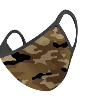 106414 - facemask - brown camouflage
