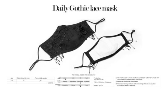 WS380 - Gothic lace mask - Image 4