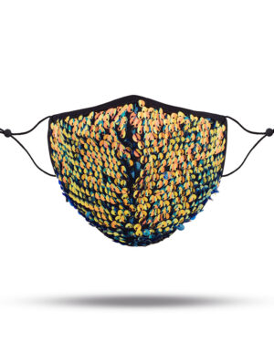 106359 - reversible sequin face mask with filter - multi