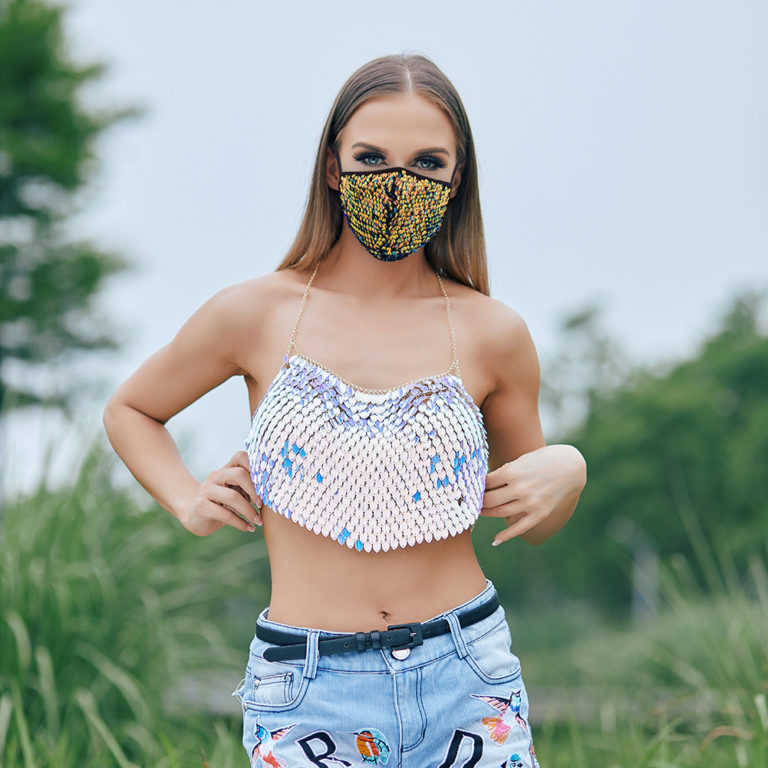 106359 - reversible sequin face mask with filter - multi - Image 6