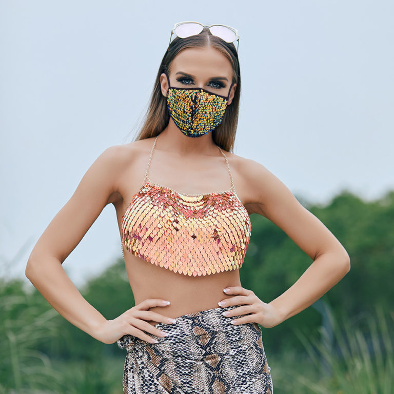 106359 - reversible sequin face mask with filter - multi - Image 5