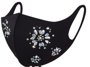 106366 - daisy rhinestones face mask