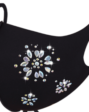 106366 - daisy rhinestones face mask