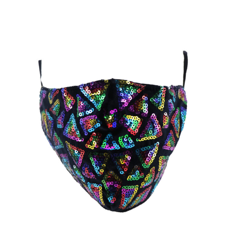 106368 - multi colored sequin face mask - Image 2
