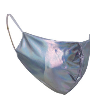 106443 - Rave mask - Silver holographic