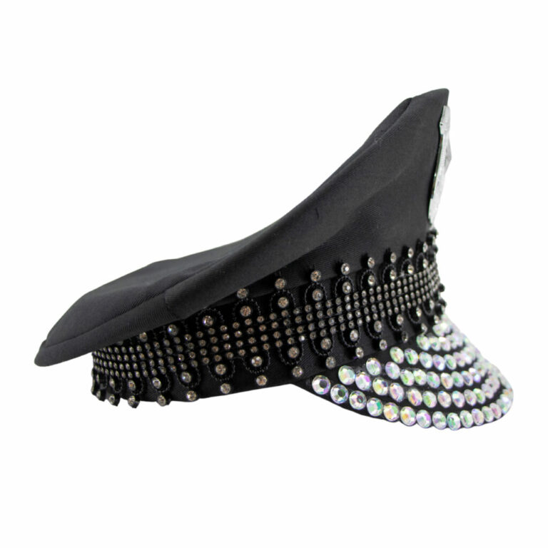 69563 - Diamond Police Hat - Black - Image 3