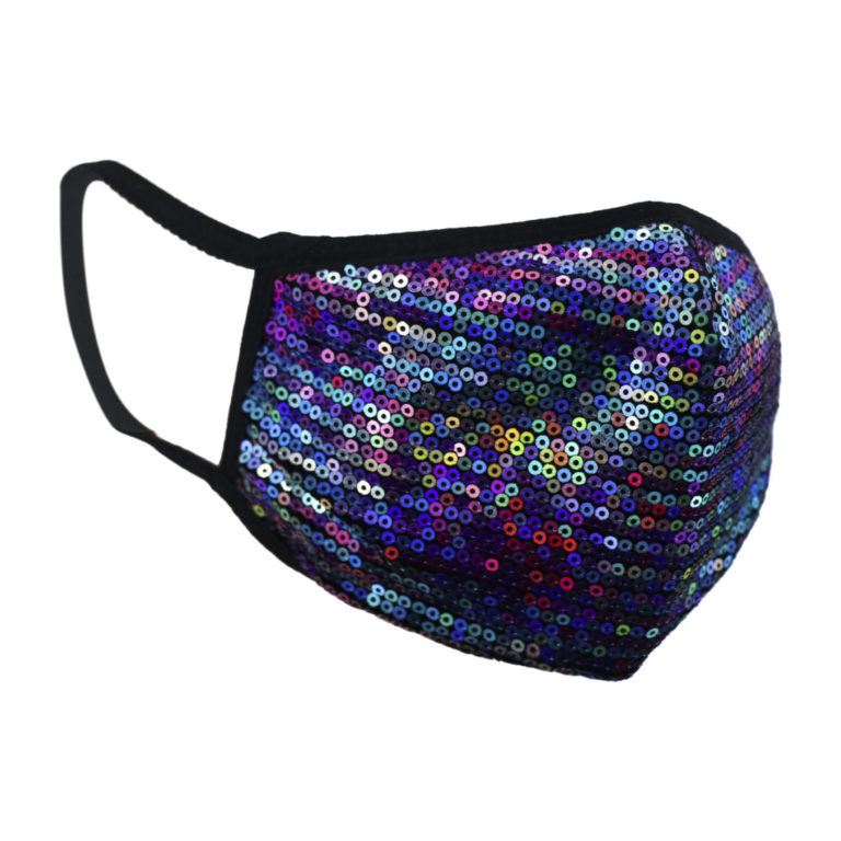 106369 - multi colored sequin face mask - Image 3