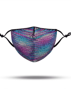 106369 - multi colored sequin face mask