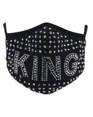 106330 - rhinestone face mask - KING