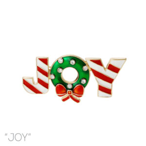 31341 - g joy wreath stripe pin
