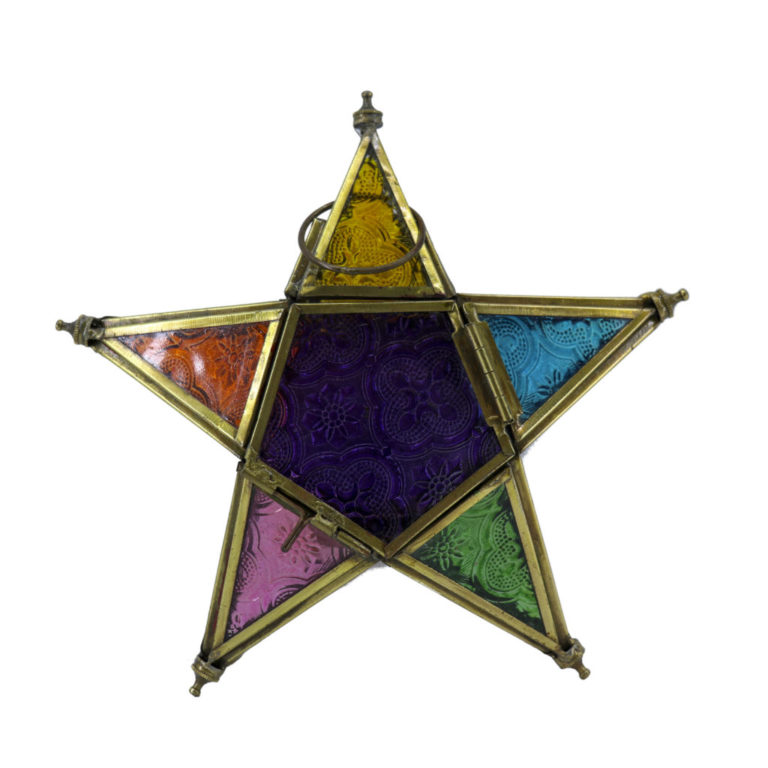 MS1699 - Lantern Iron & Glass, H(8") W(8") L(2") - Image 2