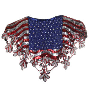 8901 - Beaded Collar-Star and Stripes