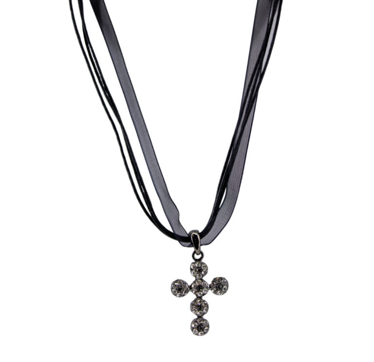 53224 - Necklace Cross - Silver - Image 2