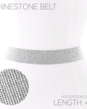 BL54 - rhinestone belt , 18 rows