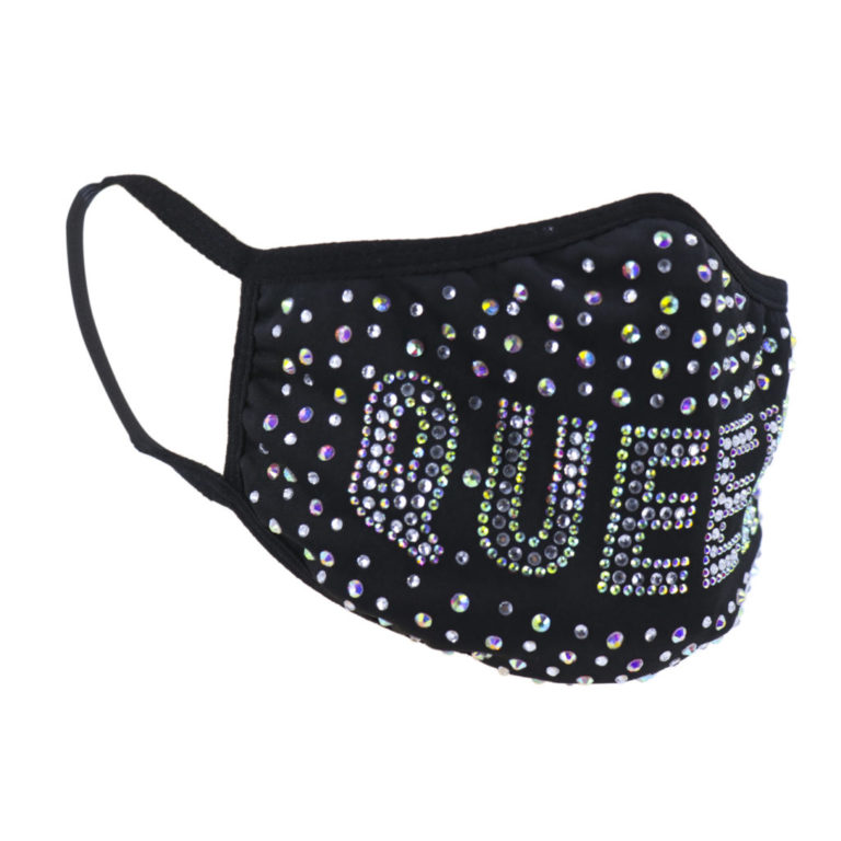 106322 - rhinestone face mask - Queen - Image 2