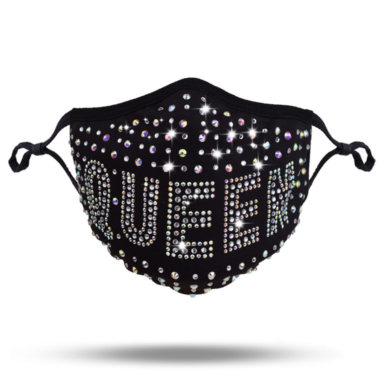 106322 - rhinestone face mask - Queen - Image 3