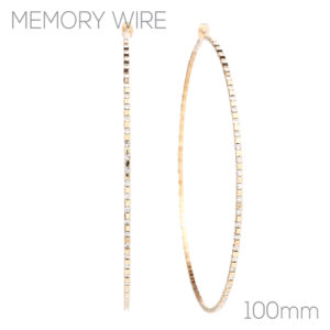 25658-100 - Alternate Stone Hoops - 100mm