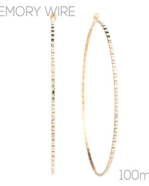 25658-100 - Alternate Stone Hoops - 100mm
