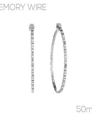 25658-50 - Alternate Stone Hoops - 50mm