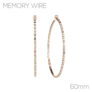 25658-60 - Alternate Stone Hoops - 60mm