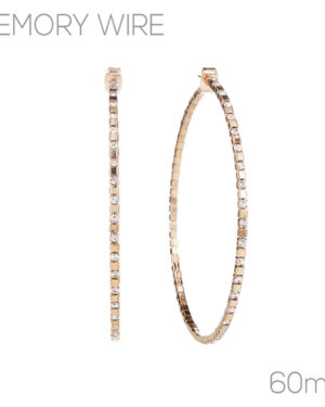 25658-60 - Alternate Stone Hoops - 60mm
