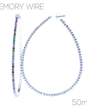 25659-50 - s 50mm memory wire teardrop hoops