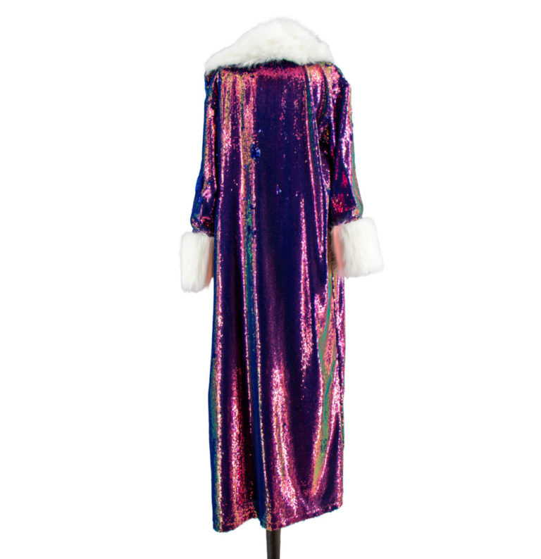 2596 - Duster Long Jacket with Faux Fur - Image 8