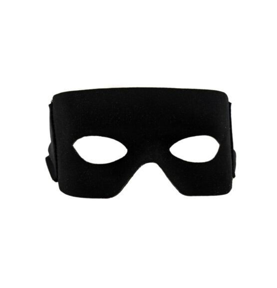 63326 - Black Burglar Masquerade Mask - Image 2
