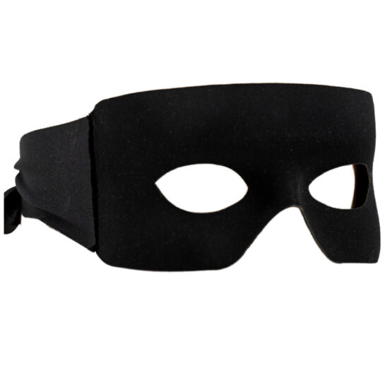 63326 - Black Burglar Masquerade Mask