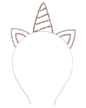 71786 - Cat Ear Unicorn headband, 5x8.25" Mlt Slv kitty, cat, meow, kitten
