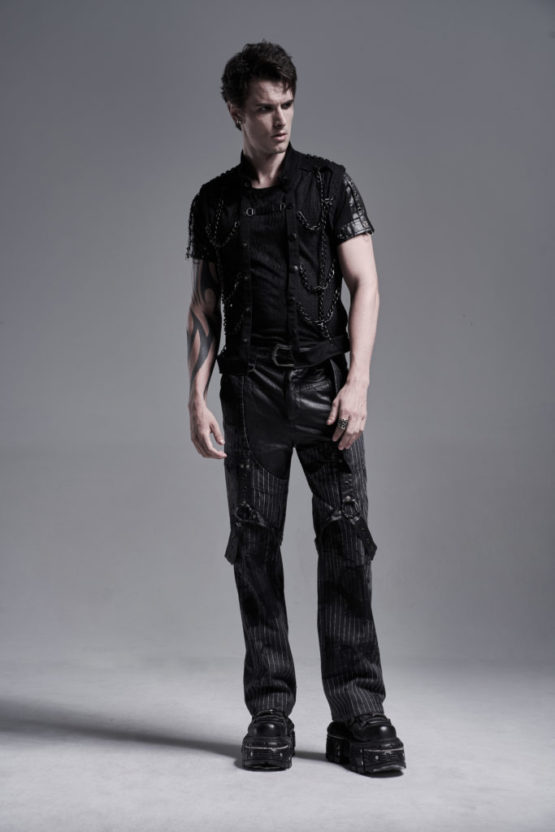 WY1287 - Punk personality chain hollow-out vest - Image 8