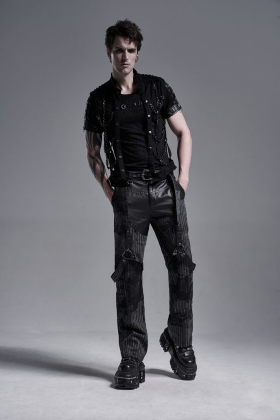 WY1287 - Punk personality chain hollow-out vest - Image 9