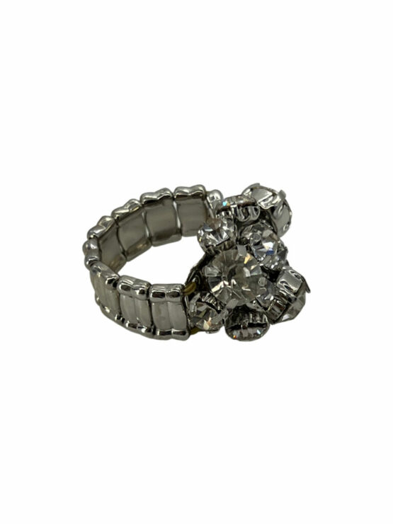 R8273 - Multi Crystal Stretchy Ring - Image 2