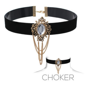 15715 - ag Velvet Oval Center Choker