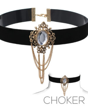 15715 - ag Velvet Oval Center Choker