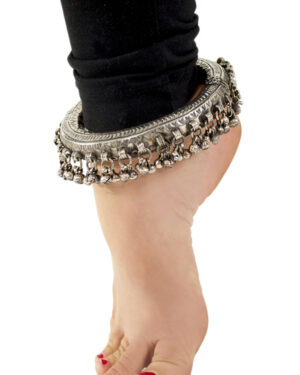 1997 - Large Metal Round Anklet or Armband with accents - SOLD INDIVIDUALLY