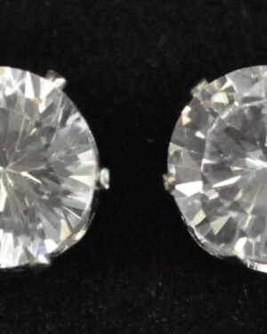 20372 - RD CZ Stud - acrylic boxed (12mm /4 CT)