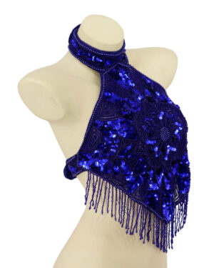 2198 - Beaded Halter Top - Medallion