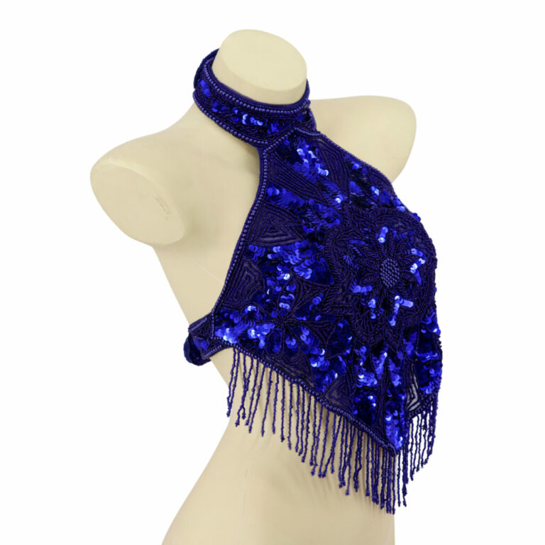 2198 - Beaded Halter Top - Medallion