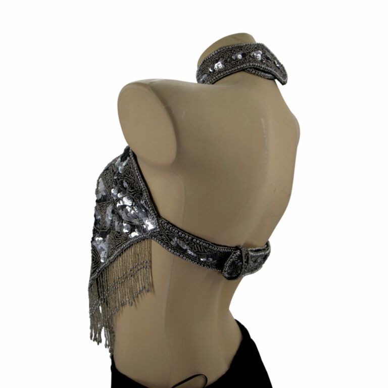 2198 - Beaded Halter Top - Medallion - Image 7