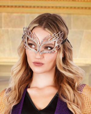71898 - S Rhinestone Luxury Crystal Party Mask