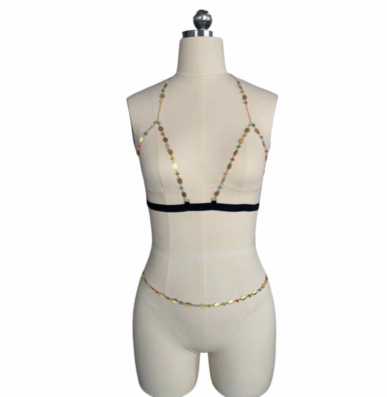 14436 - Rave bra chain and Belly chain set - Image 2