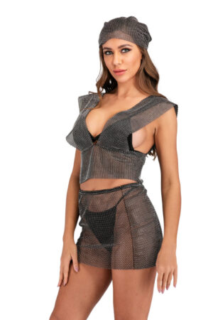 14603 - Mesh Rhinestone headpiece