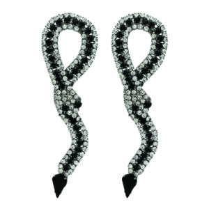 22751 - Snake rhinestone earring