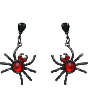 23149 - Spider Drop Earring, Red