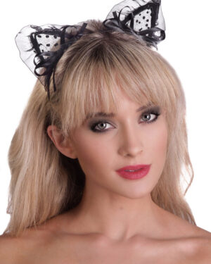 71227 - cat headband with lace